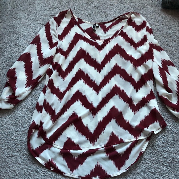 HEARTSOUL | Chevron Striped Blouse - Picture 2 of 5